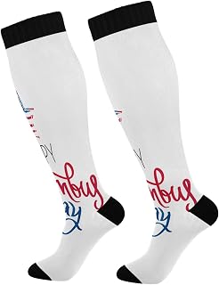874 Crew Athletic Socks Happy Columbus Day Crew Socks Long Calf Socks Funny Dress Crew Socks For Travel Hiking Running 40cm