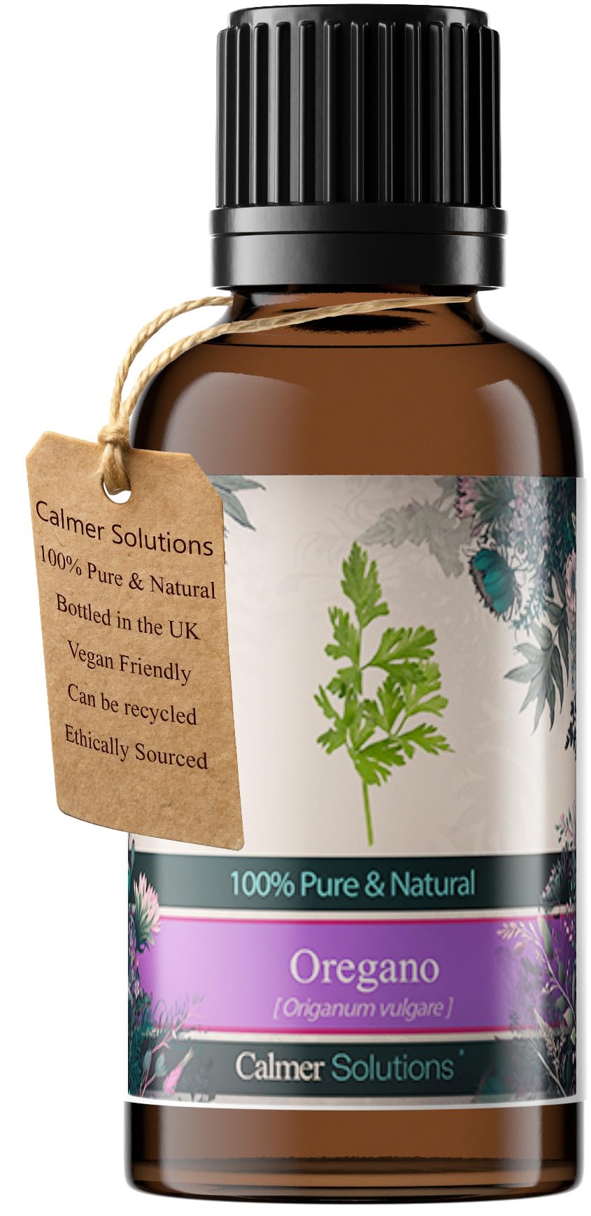 Calmer Solutions Oregano Essential Oil 30ml – 100% Pure & Natural – Potent Herbal Aromatherapy Oil for Cleansing, Immunity & Wellness – Ideal for Diffusers, Massage & DIY Remedies