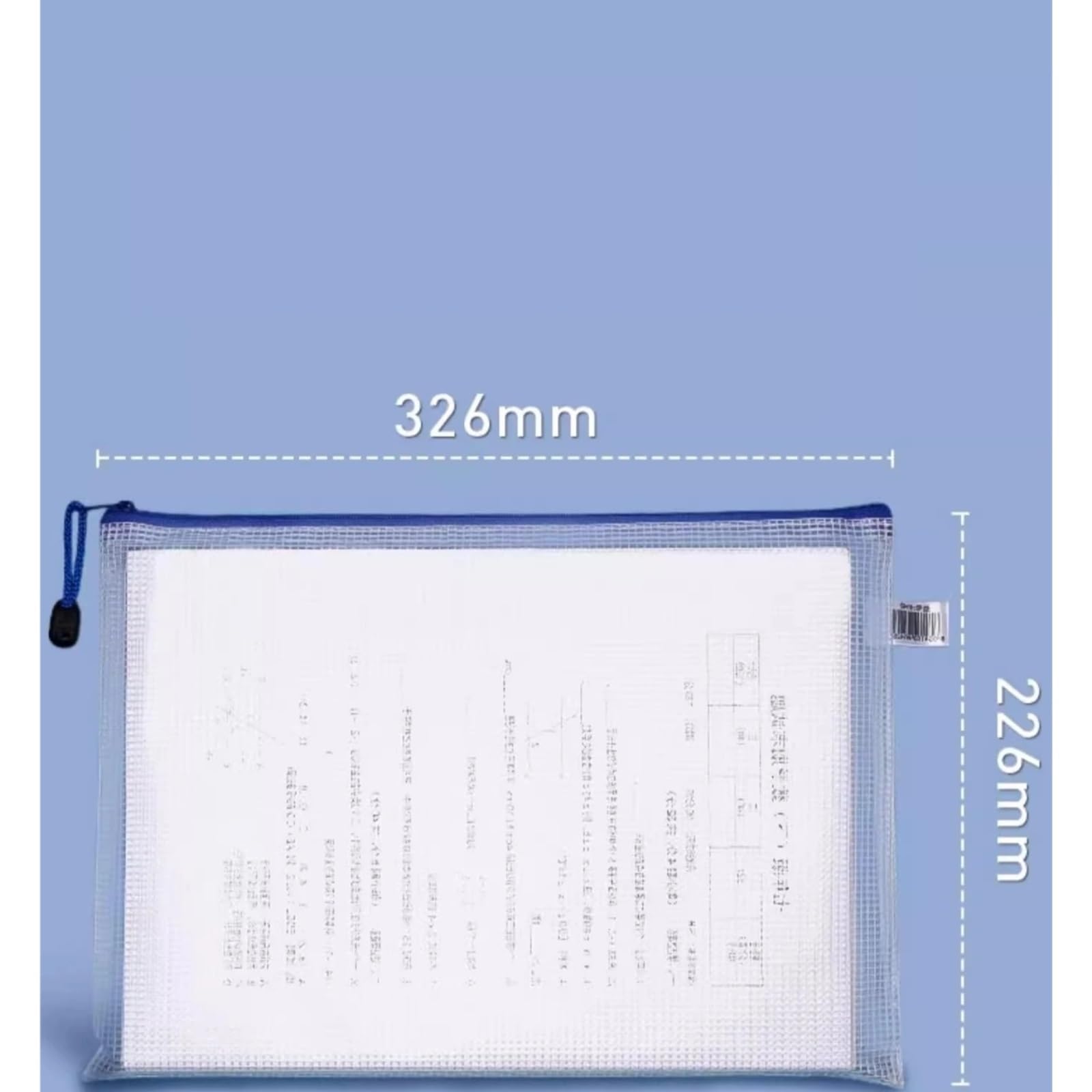 Cartelline Trasparenti Borsa for documenti A4 impermeabile con cerniera Borse for in plastica for, ricevute, materiale scolastico, viaggi(Green)