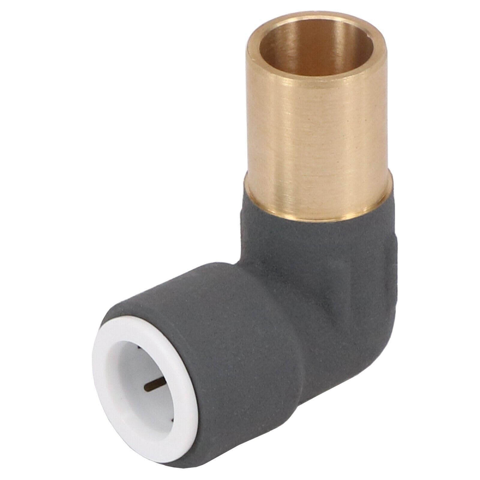 22.5 Team Controls Anthracite Radiator Valve Reducer Elbow Compression 15Mm X 10Mm Push Fit