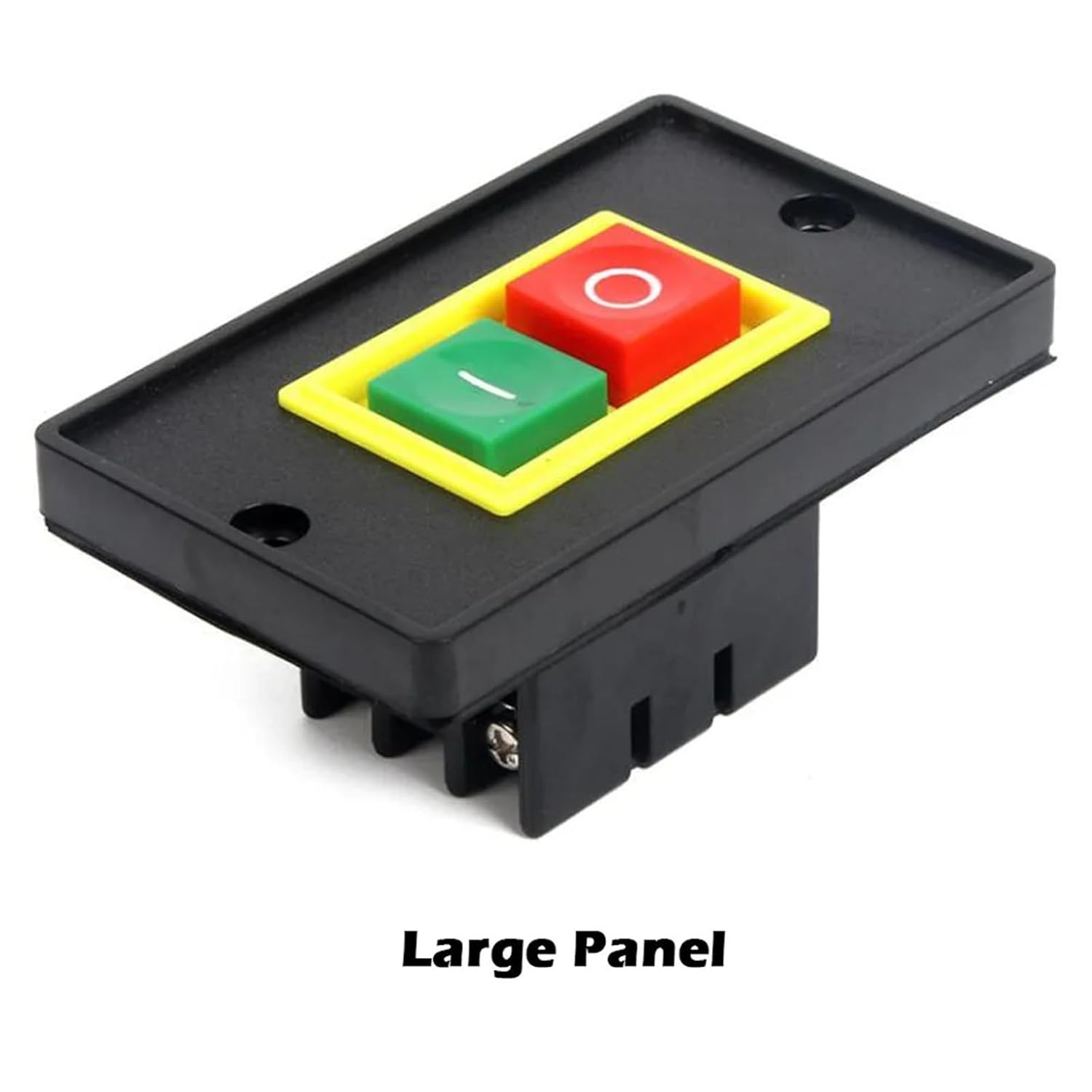 AC 380V 2KW I/O On Off Start Stop Push Button Switch 6 Screw Terminals QCS1 1Pcs(Large Panel)