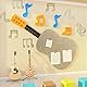 100 Stück hölzerne Musik Note, gemischte kleine hölzerne Scheiben Dekoration für Basteln DIY Scrapbooking Musik Party Hochzeit, dekorative hölzerne Tasten Ornament