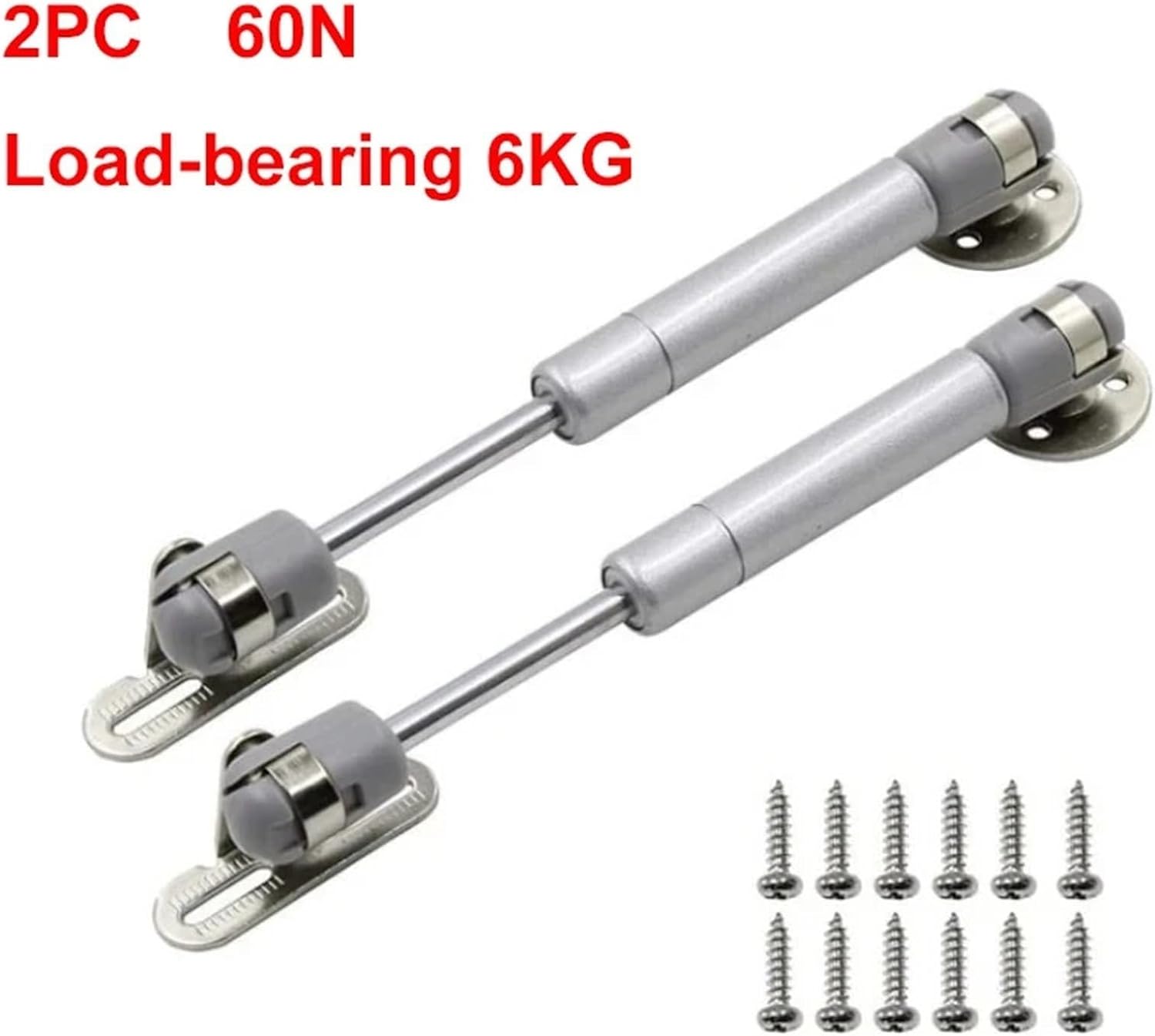 ヒンジキッチンキャビネットドアリフト空気圧サポート2個 60N/6kg。