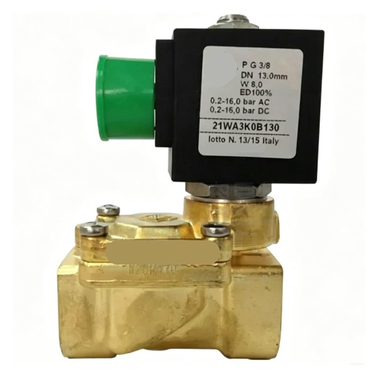 Électrovanne 21WA3K0B130 action directe normalement fermée DN10 3 points