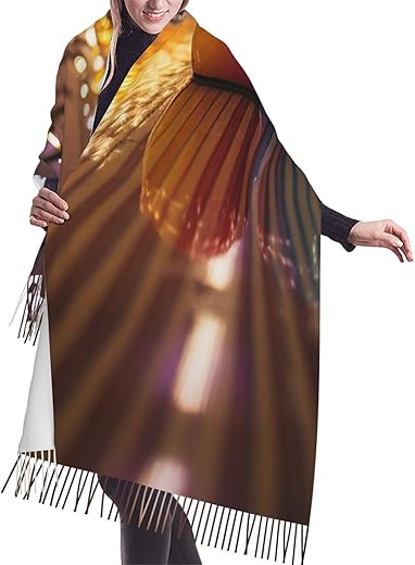 Women Scarf Winter Warm Scarves Super Soft Lightweight Shawl With Fringed Color Polka Dot Scarf