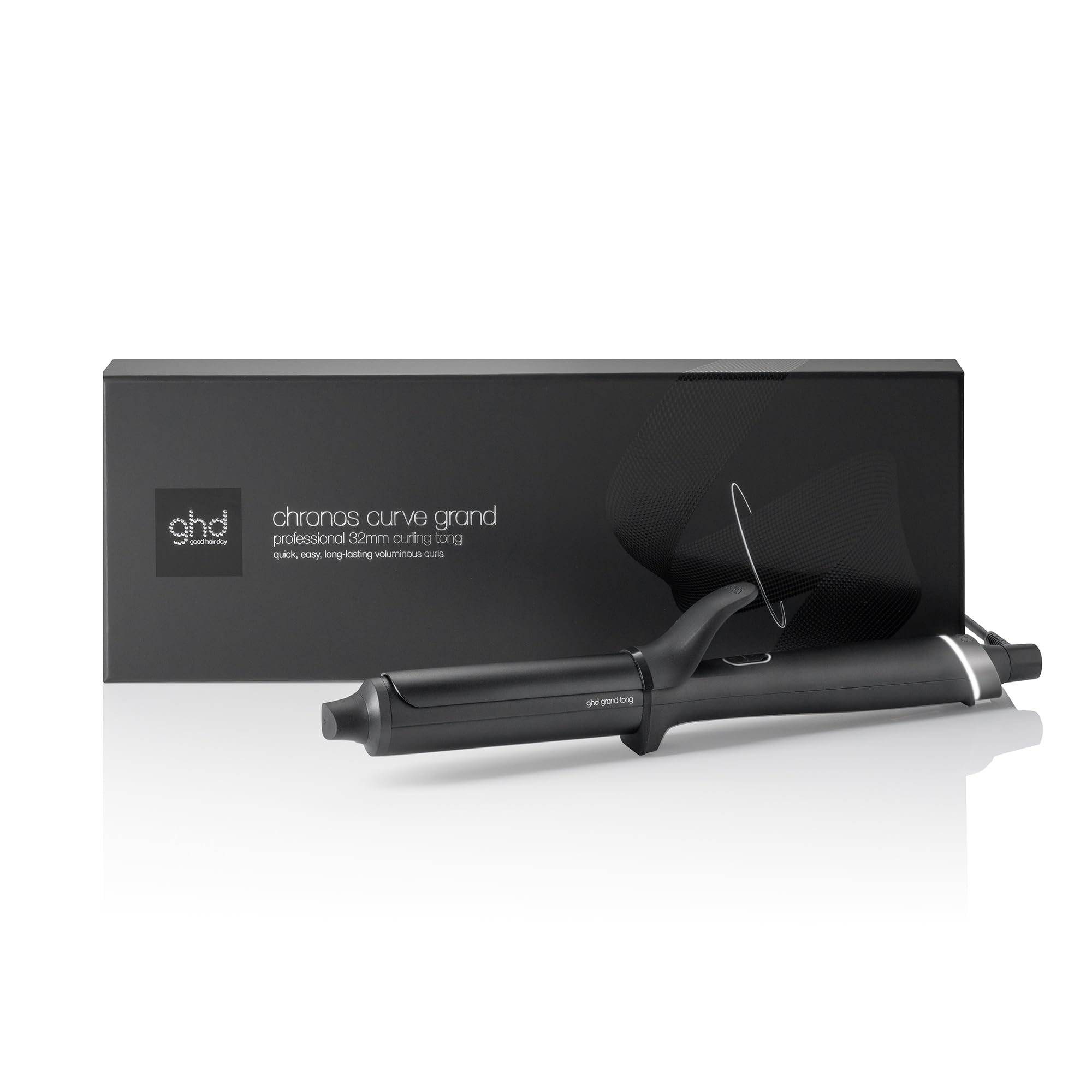 ghd chronos curve Lockenstab mit Klammer: Fortschrittliche smarte Technologie, für Locken & Wellen, frizz-freie, langanhaltende Ergebnisse, geschmeidiges, glänzendes Haar, ohne extreme Hitzeschäden