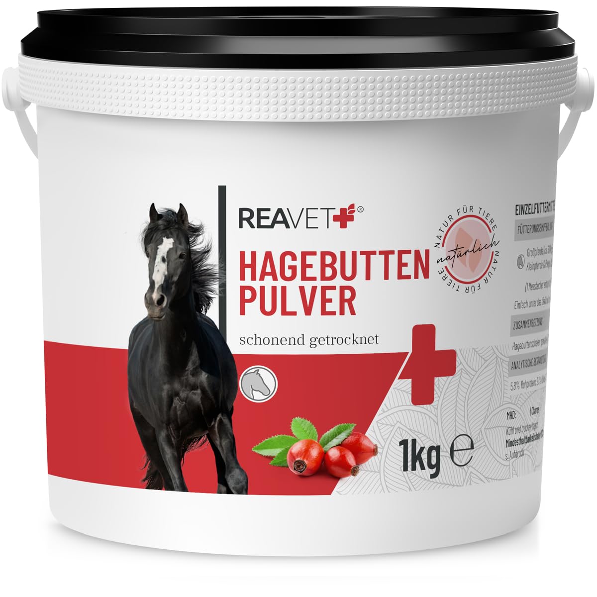 REAVET Hagebuttenpulver – Premium Naturrein, 1 kg