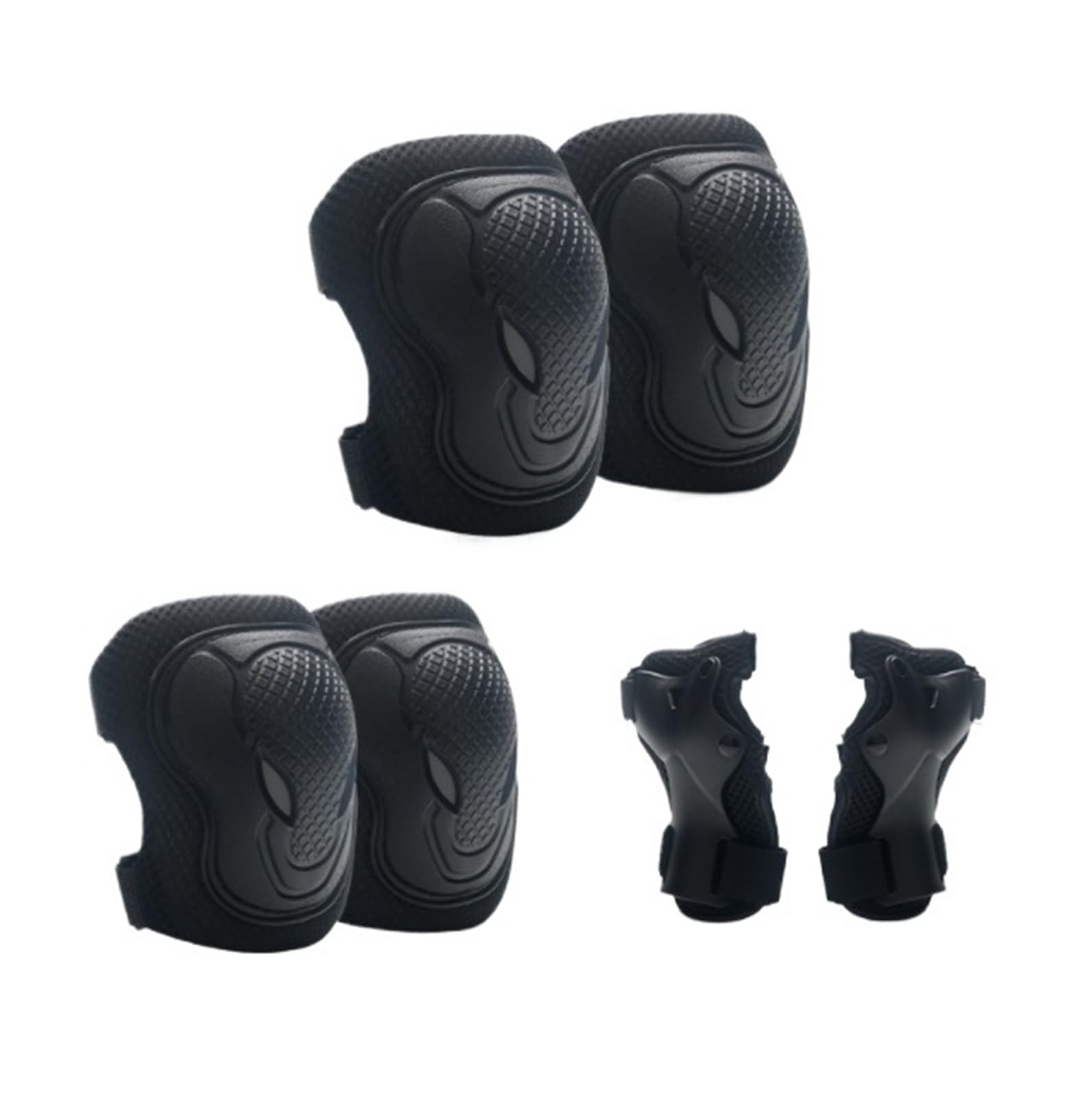Knieschoner Knieschützer, Ellenbogenschützer Und Handgelenkschützer Eignen Sich for Rollschuh- Radsportarten Ärmel(Black,S)