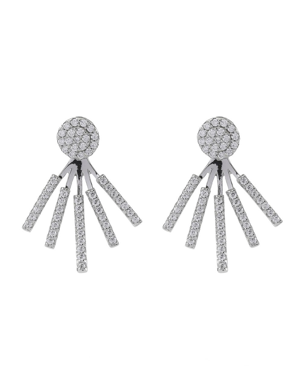 SIF JAKOBS JEWELLERY Ohrstecker Ear Jackets Siena aus 925 Sterling Silber mit Zirkonia