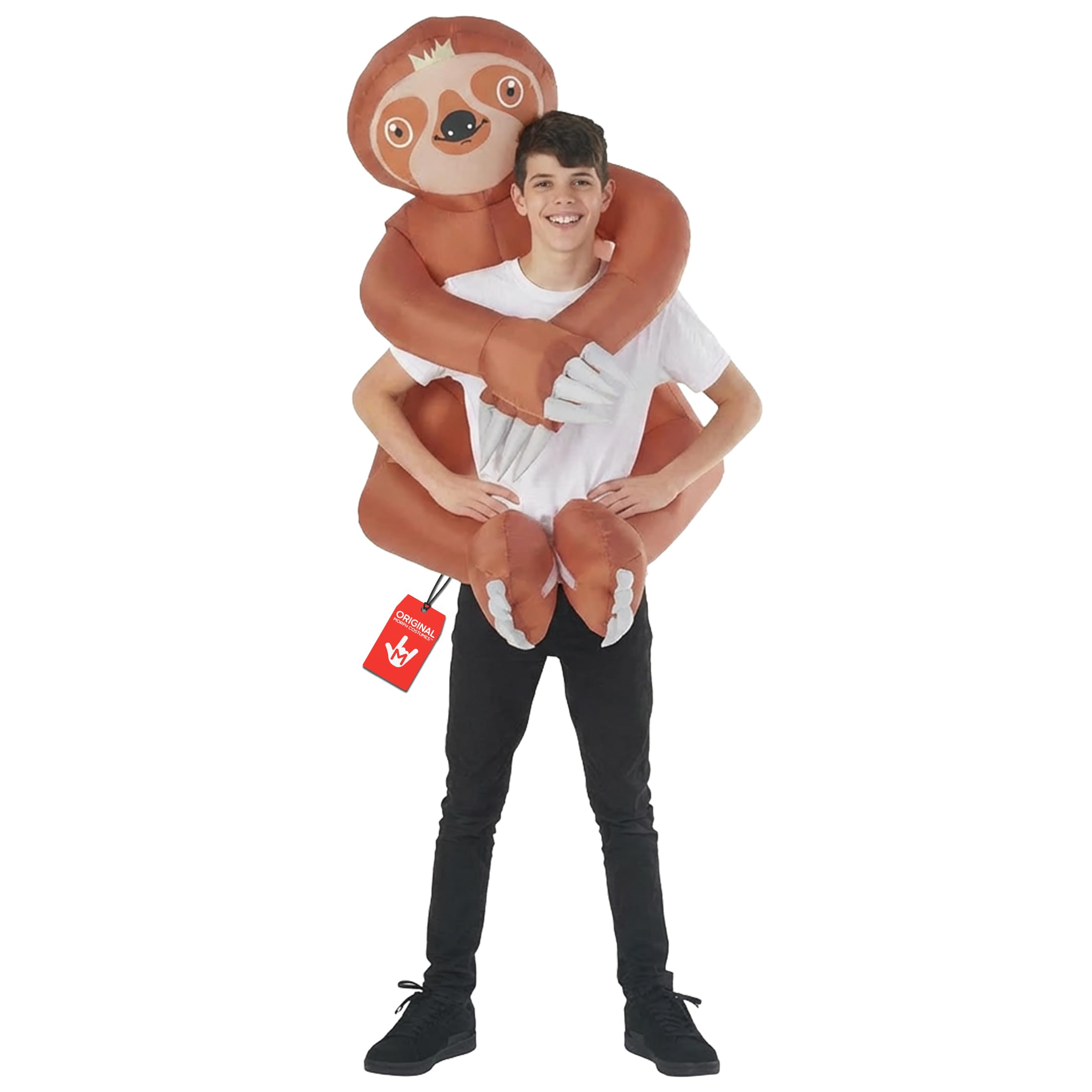 Morph Disfraz Hinchable Niño Oso Perezoso, Disfraz Animales para Carnaval y Halloween, Talla única