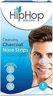 Hiphop Skincare Charcoal Nose Strips Men Blackhead Remover (Pack of 2)