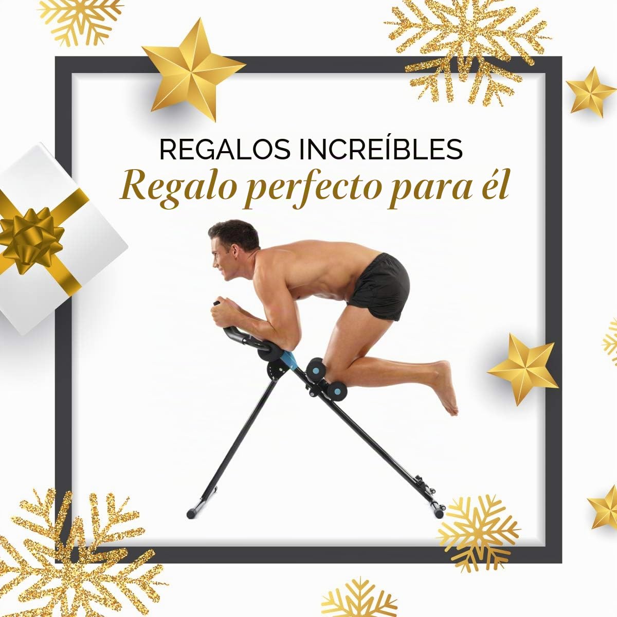 Maquina Abdominales GYMFORM AB Generator, Ejercita Todo el Cuerpo, Entrenamiento Funcional de Abdominales, Brazos, Piernas, Cardio + Fitness