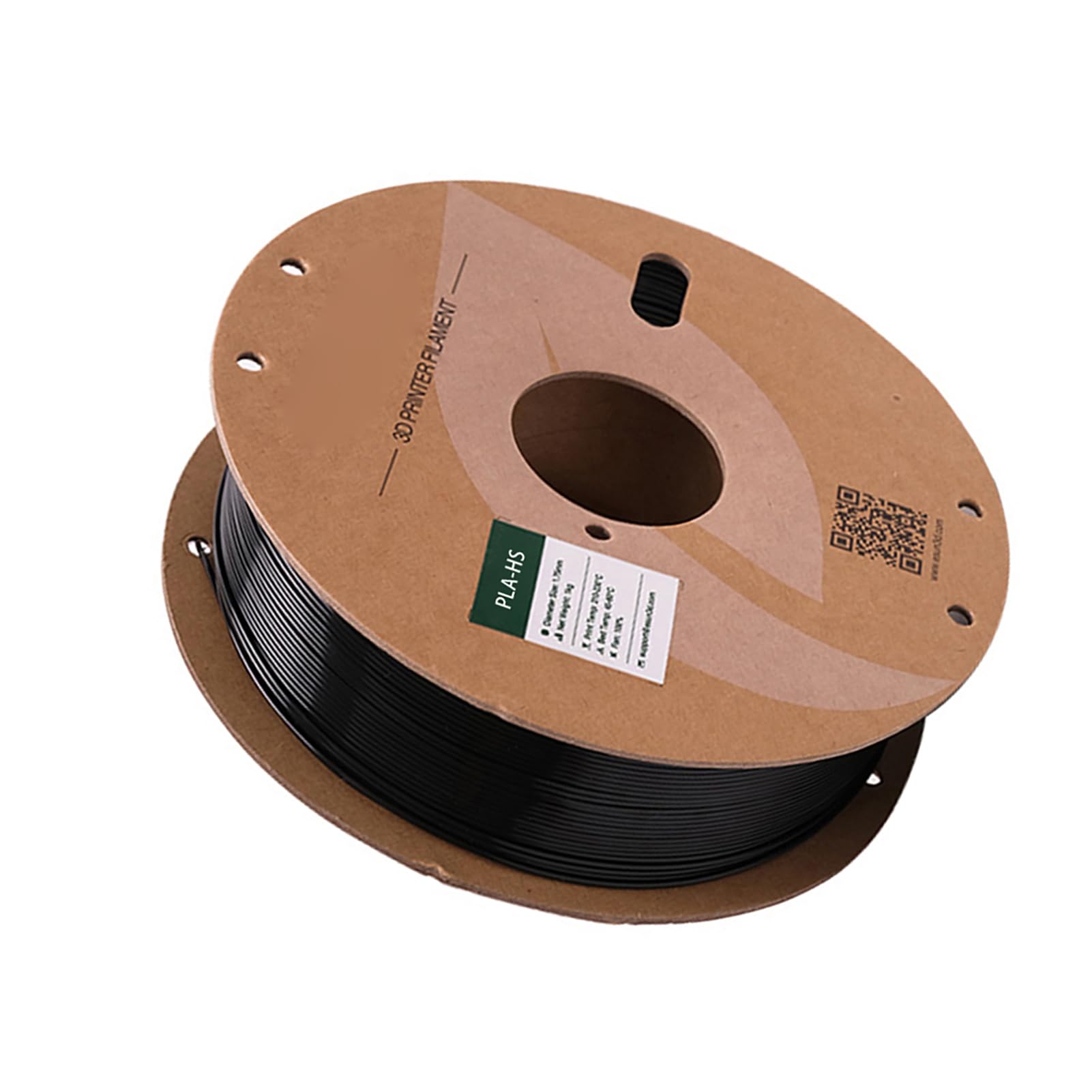 Filament PLA HS 1,75 Mm, Szybki żarnik do Drukarki 3D, Szybkie Drukowanie, Silna kompatybilność z Drukarkami 3D FDM (BLACK)