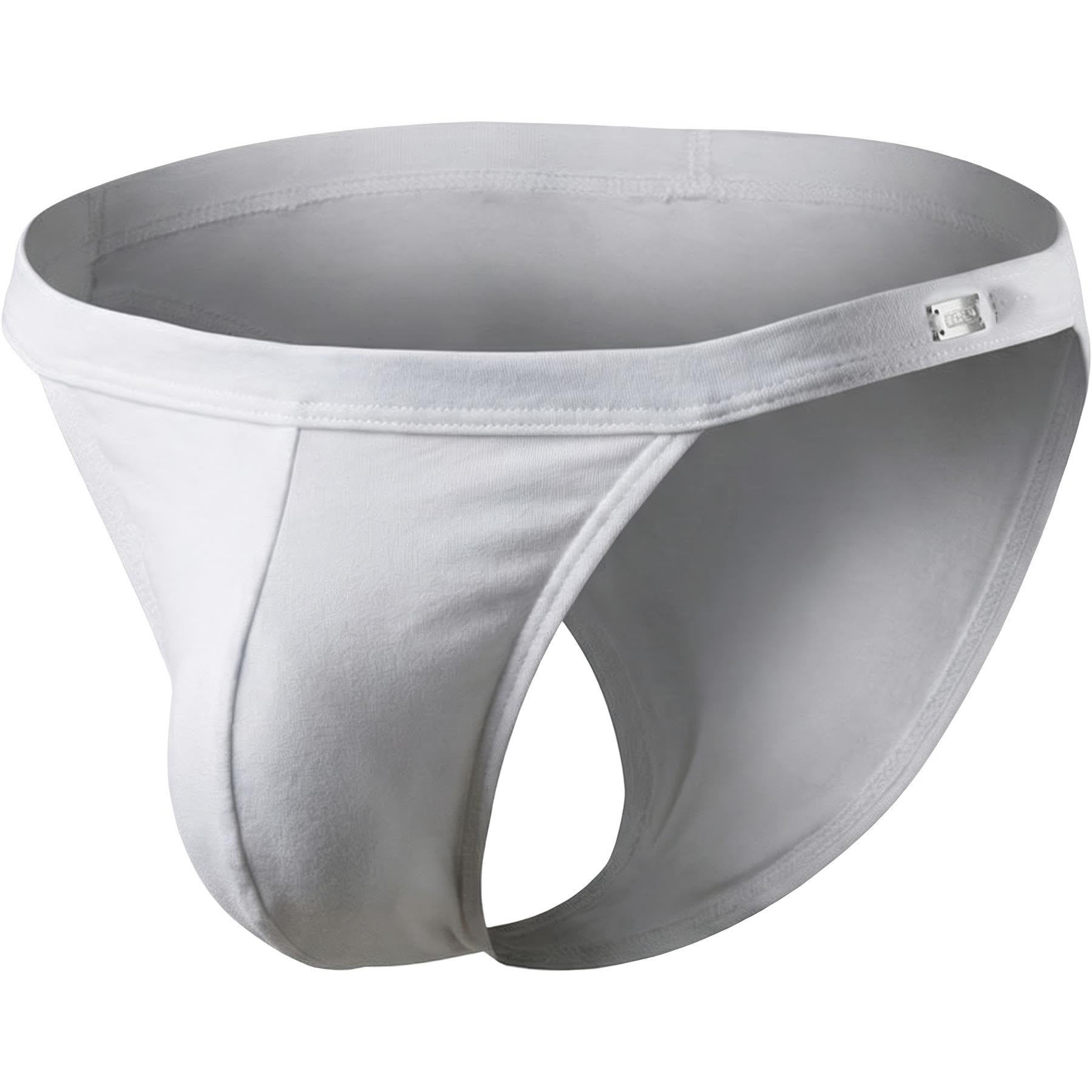 Andrew Christian Men's White Underwear, Almost Naked Sex Bamboo Brief, Size L, Pack Of 1