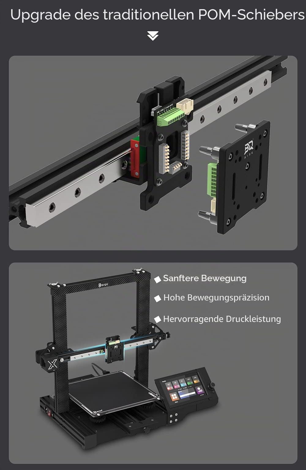 BIGTREETECH Hermit Crab für 3D-Drucker Tauschen Sie Hotend BL Touch und | Andere Tools Einfach aus Aktualisierung Ersetzt Traditionelle POM-Radschieber Geeignet für Drucker mit Linearführungsschiene