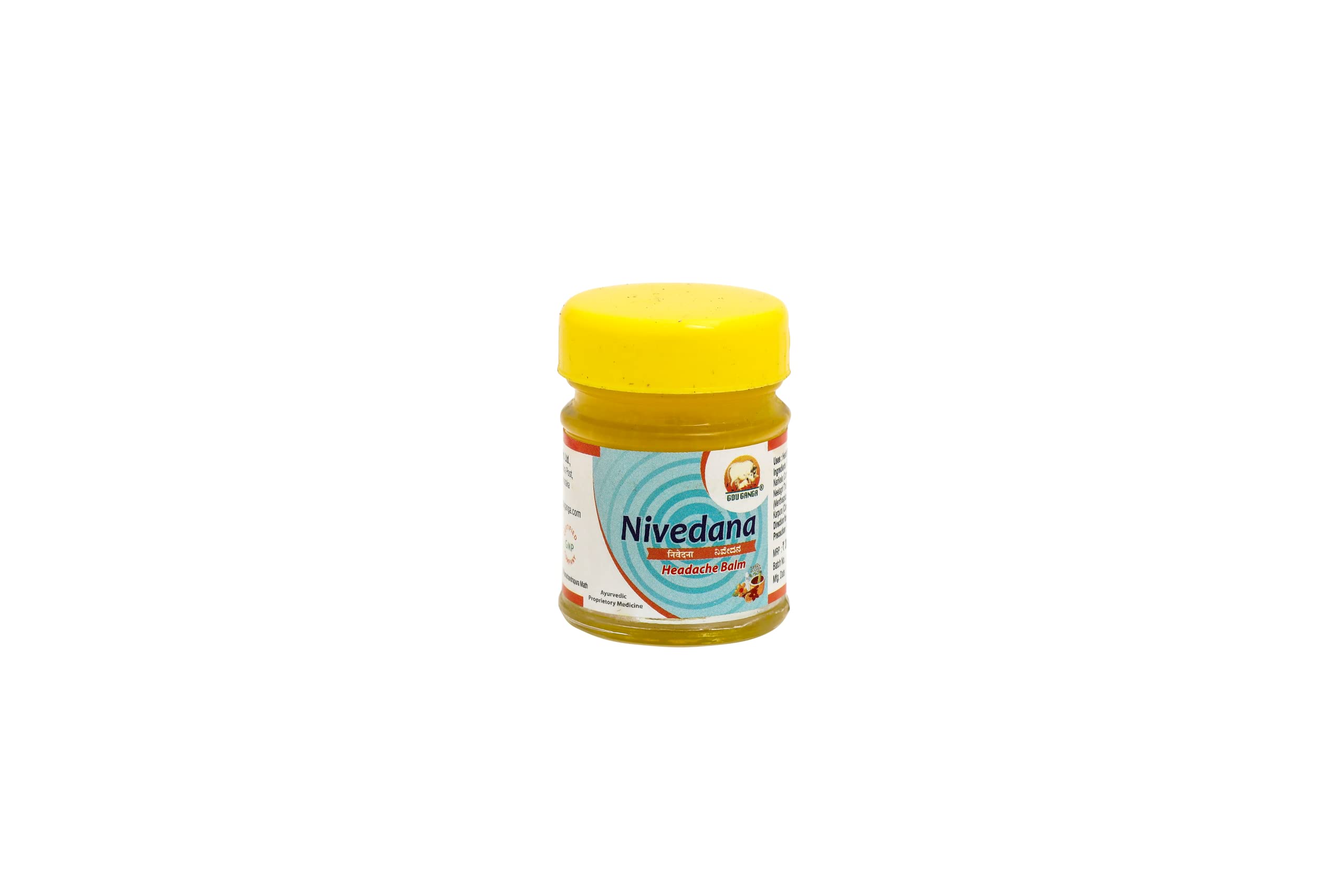 Gou Ganga Aurvedic Nivedana Effective Pain relief Headache Balm Pack of 4pcs x 10gm (B0BC1KVCMK) Amazon Price History, Amazon Price Tracker