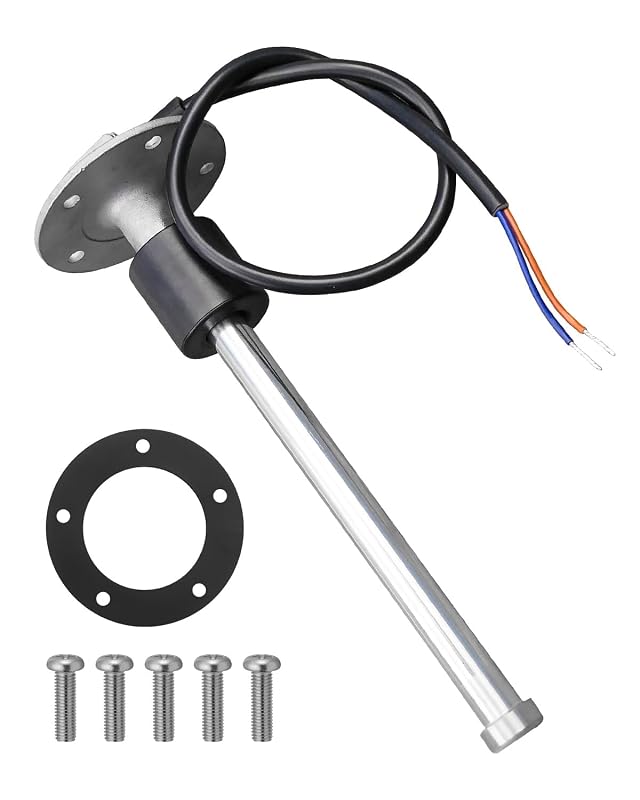 Sensor de nível de combustível OCHIKI 0–90 Ω em aço inoxidável 316, 175 mm – Kit
