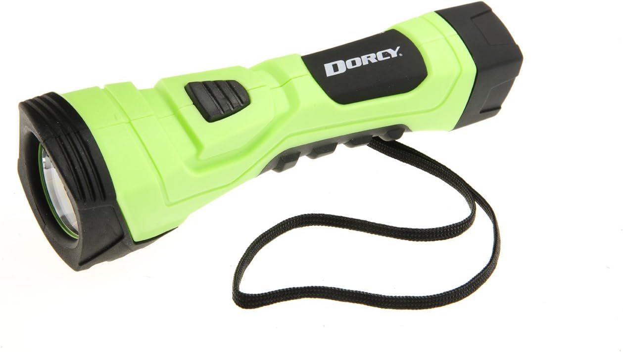 Dorcy 190-Lumen CyberLight Weather Resistant LED Flashlight with Nylon Lanyard, Neon Green (41-4755)