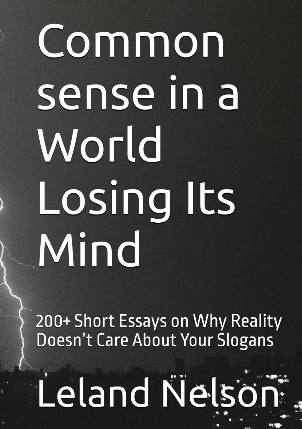 Common sense in a World Losing Its Mind: 200+ Short Essays on Why Reality Doesn’t Care About Your Slogans