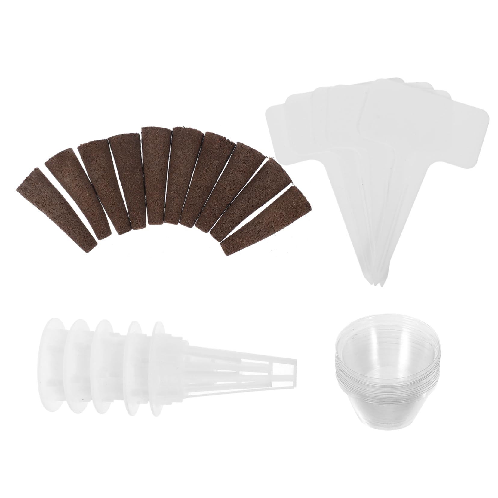 SUPVOX 5ensembles Set De Culture Hydroponique avec Paniers Et Éponges Kit Complet pour Plantes Soilless Accessoires pour Aérogarden