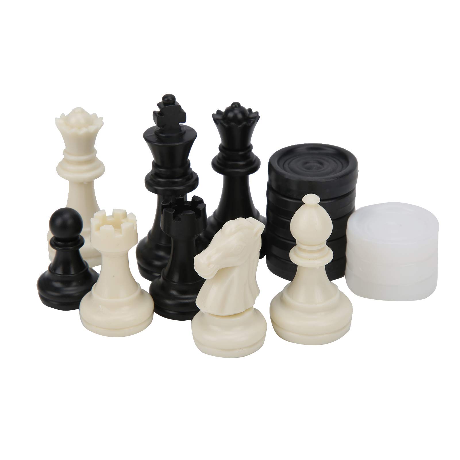 Chess Set, Checkers Set 2 in 1 Chess Set Travel Board Games Set Portable for