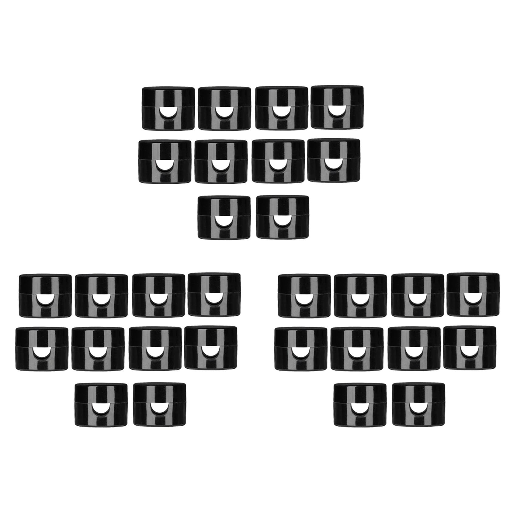 30Pcs Hook for Ceiling Hanging Light,DIY Lamp Hanging Electric Wire Cable Cord Chandelier Fixture Hardware Hook Black