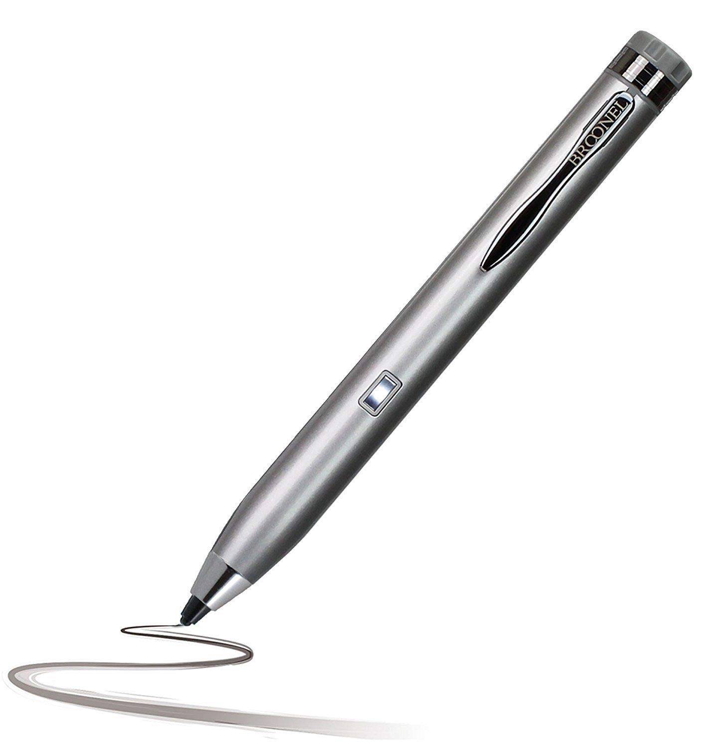 Broonel Silver Fine Point Digital Active Stylus Pen Compatible With The Acer Chromebook R13 CB5-312T