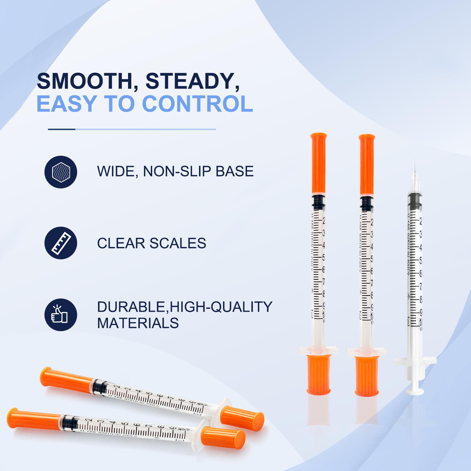 100 Pack U-100 1ml/cc 30G 5/16 Inch (8mm) Syringe with Needle — Amazon image 4