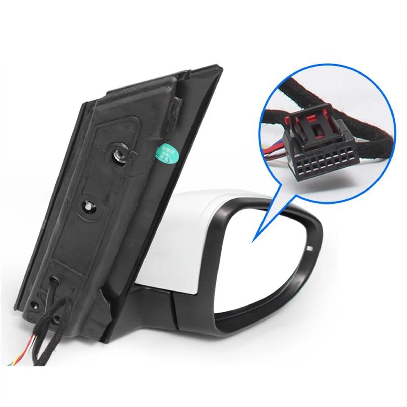 Specchio laterale Auto Specchietto Retrovisore Montaggio Elettrico Riscaldato Regolare 6PIN Per Touran MK2 1T3 2010 2011 2012 2013 2014 2015(Style 4 right 6 Pins)