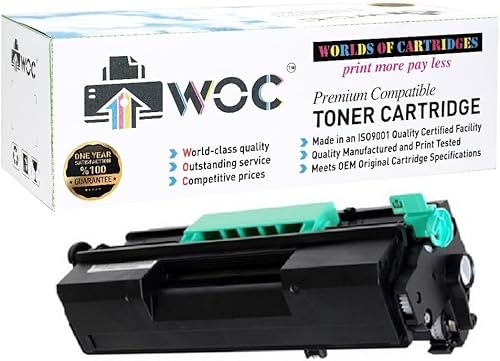 WOC - Cartucho de tóner compatible con Ricoh Aficio 407319407321 Tipo SP 4500LA - SP 4500A (negro jumbo 100% mayor rendimiento) para uso en SP3600