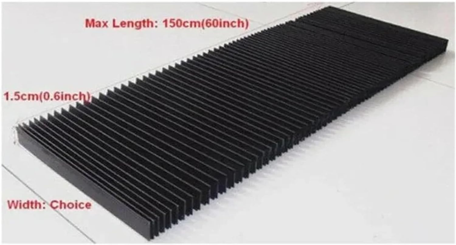 Organ Shield Equipment Guide Rail Cover 1PC 245mm Milling Flexible CNC Engraver Machine Protective Flat Accordion Bellows Cover Tool Milling Machine Mill Part