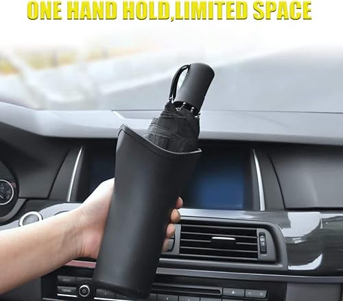 Miniatura 4 de Paraguas multifuncional para coche impermeable interior paraguas titular cubo - negro (paquete de 2)