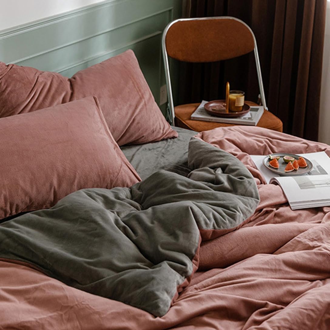 布団カバー 冬用 あったか シングル 洗える 布団カバー 3点セット フランネル 極細マイクロファイバー 厚手 ベッドシーツ 掛け布