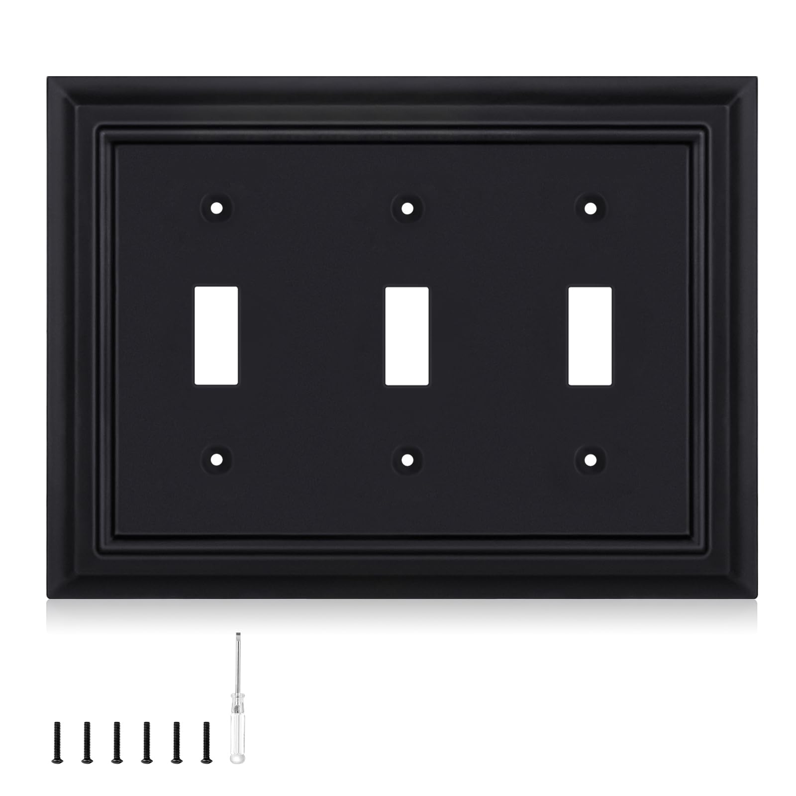 Matte Black Outlet Covers - Bamboo Fiber Wall Plates -17 Matte Black Outlet Covers - Bamboo Fiber Wall Plates -17