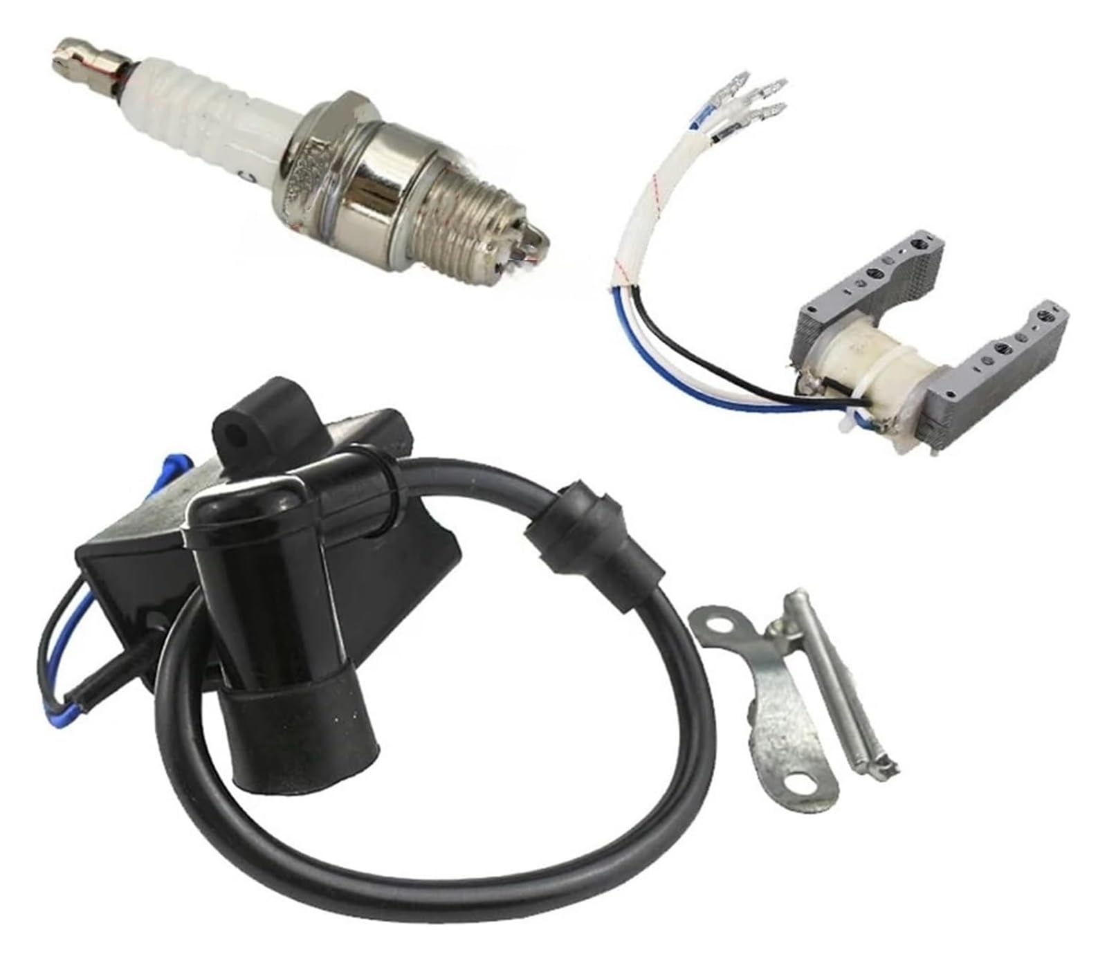cdi Encendido Moto para 49cc 60cc 66cc 80cc Motor De Accesorios Motorizados 2 Tiempos para Bicicleta Bobina Estator Magneto Encendido Motocicleta CDI(1 Set)