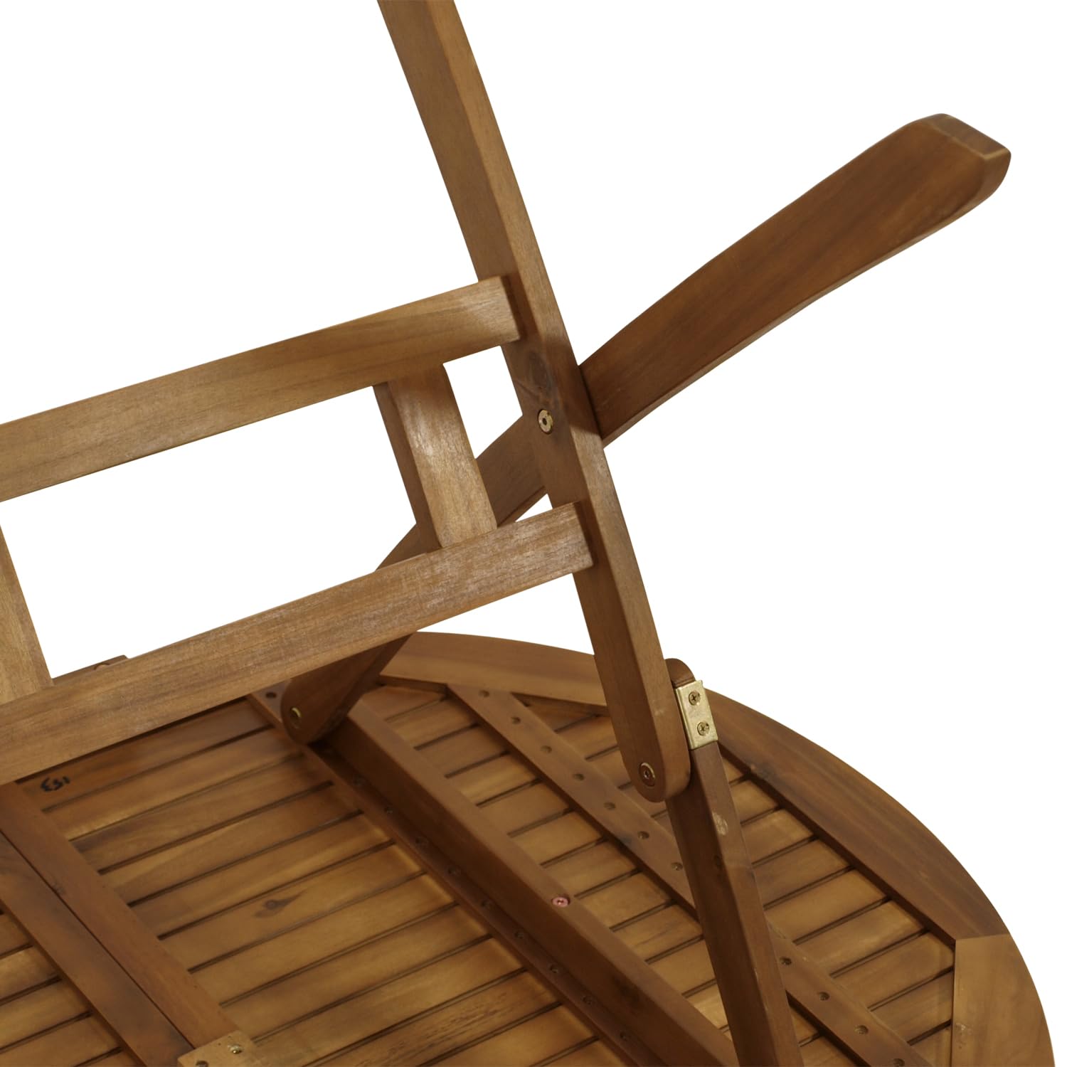 DEGAMO Gartentisch Klaptisch Landhaus 85x160cm, Akazie braun geölt, FSC®-Zertifiziert, klappbar, Outdoor