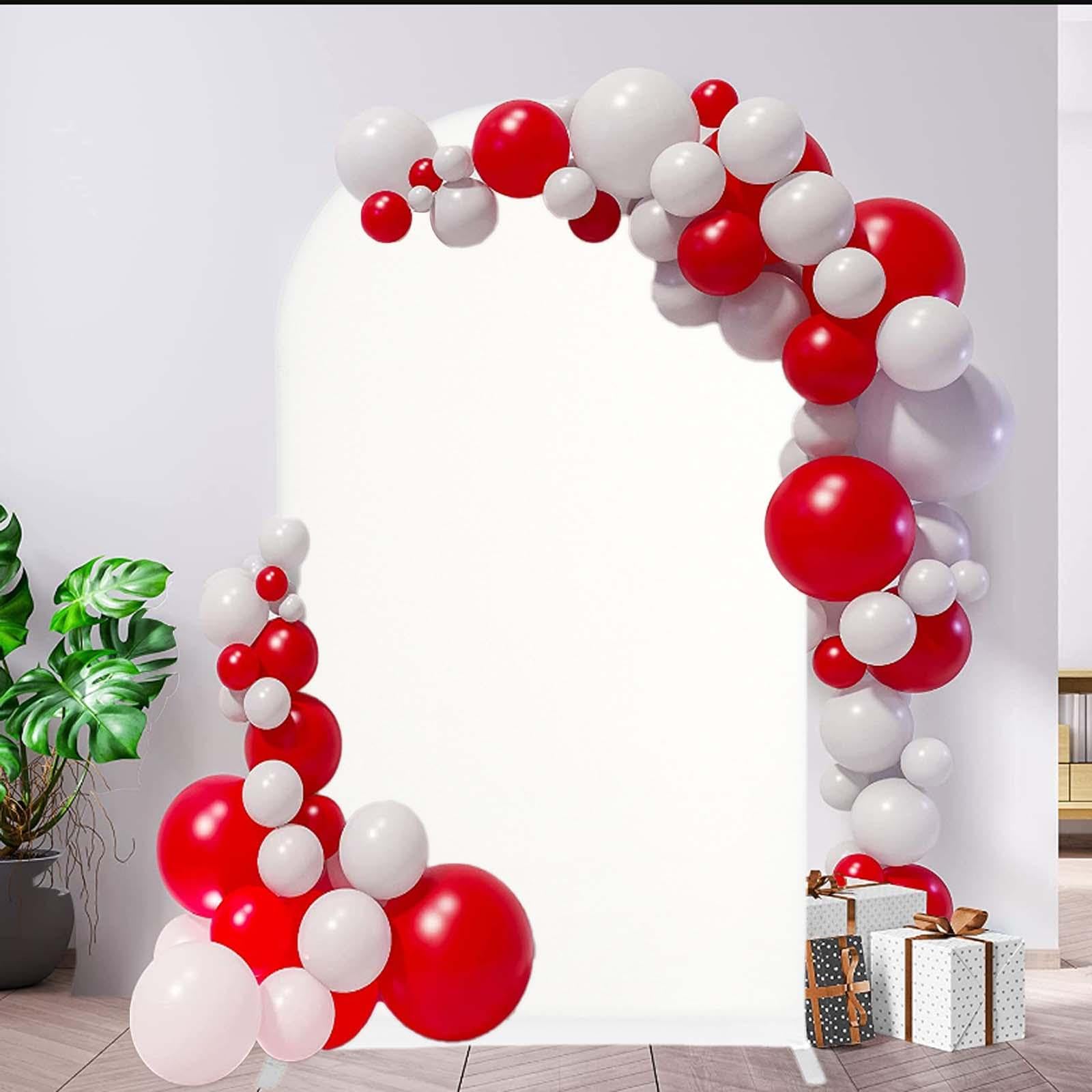 Almencla Arch Backdrop Cover Traubogen Hintergrund Überzug Polyester Rückwand Dekoration für Jubiläumsparty Hochzeitsempfang Fotoshooting Bankettsaal, Mehrfarbig, 220cmx120cm