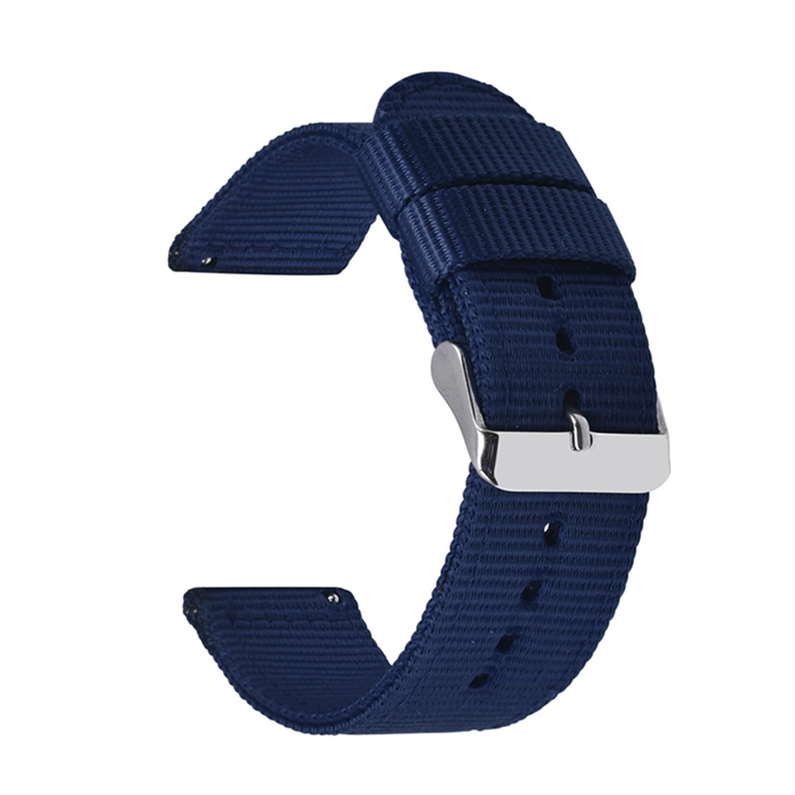 HABITZ Bracelet en nylon de qualité supérieure 18 mm 20 mm 22 mm 24 mm compatible for Samsung Galaxy Watch3 41 46 mm Watch42 46 mm Active2 40 44 mm Bracelet de montre for remplacement rapide (Color :
