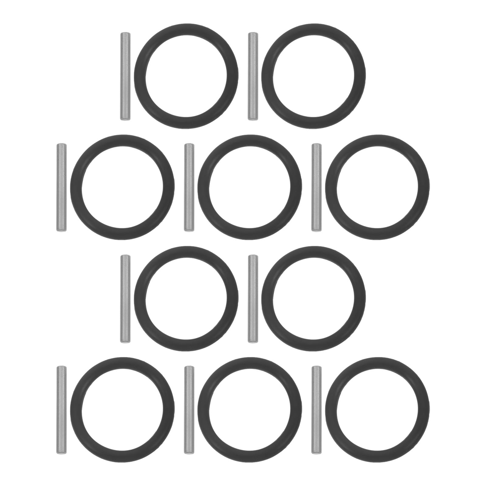 Healvian 10 Sets Large Rubber O-rings and Locking Pins Replacement Kit for Impact Wrench Socket 22-34mm Drive Wrench Retainer Rings Drill Socket Pins Industrial Repair