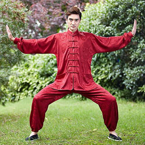 Shanghai Story Martial Arts Men's Tai Chi Uniform Silk Kung Fu Suit XS 03