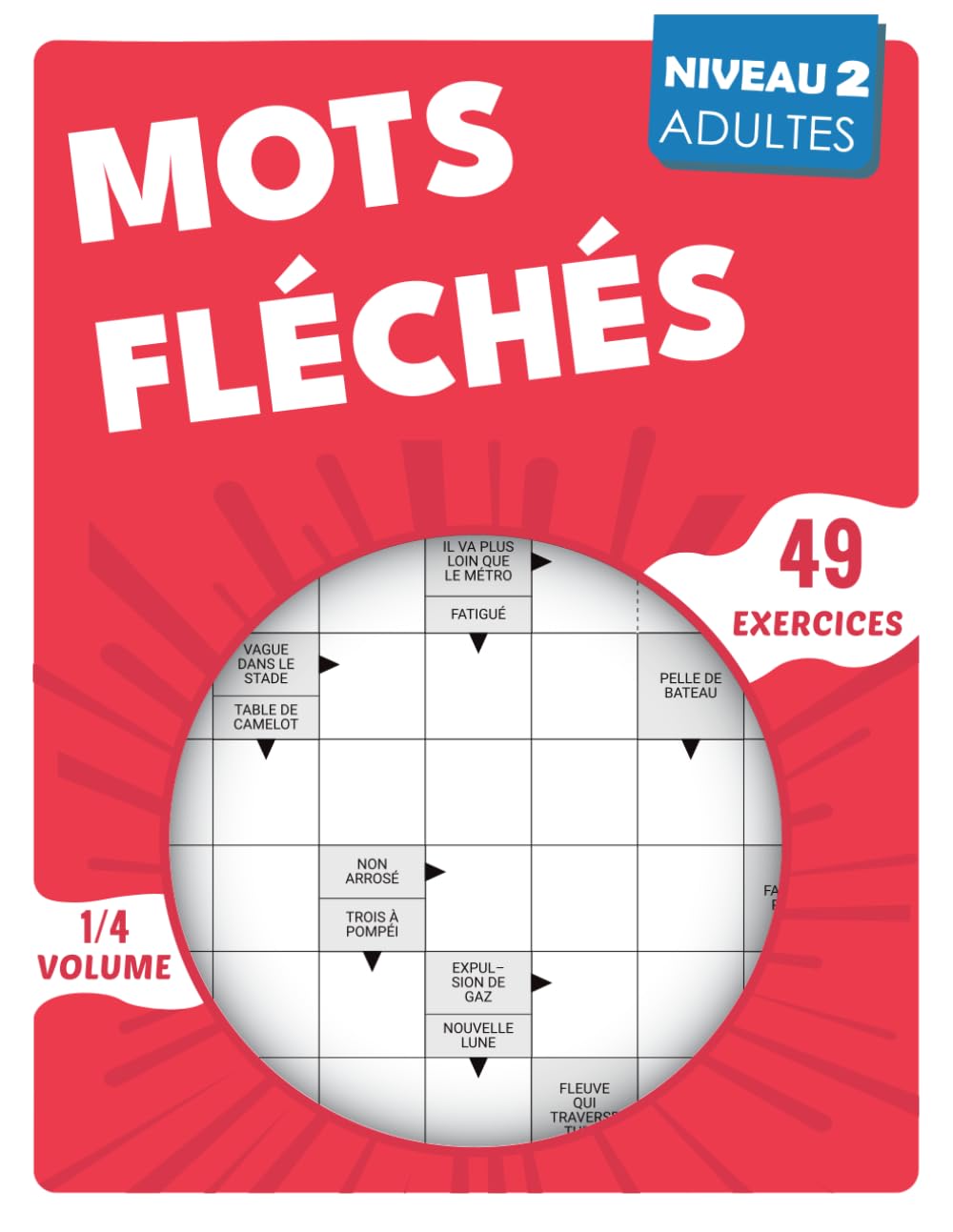 Mots Fléchés Niveau 2: Activité cérébrale douce et modérée, corrigés à la fin du cahier