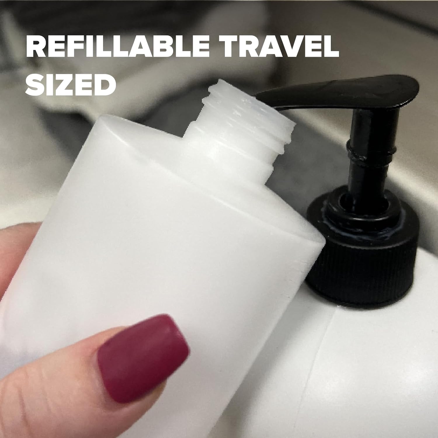 Pinnacle Mercantile 16 Oz Plastic Squeeze Bottles Made in USA with Flip Cap Set of 6 Empty