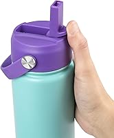 Vista 4 de Tapa de popote para botellas de agua de boca ancha Hydro Flask, tapas superiores con popote compatible con Hydro Flask de 32 y 40 onzas, tapa
