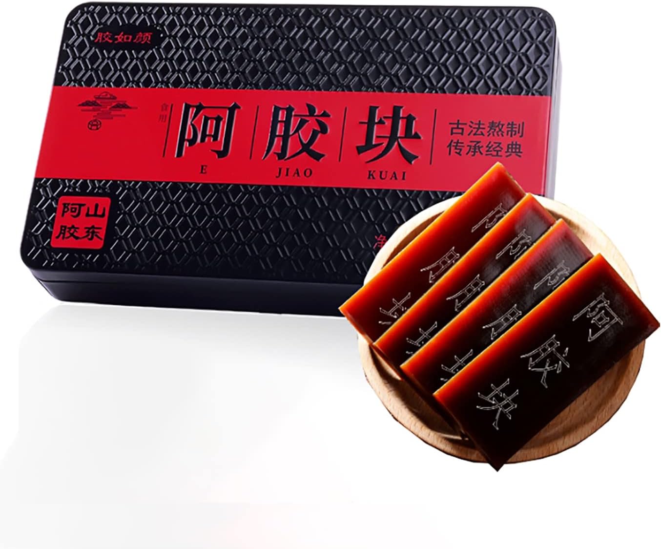 Amazon.co.jp 阿膠塊 500g 本物素材 手づくり お召し上がり方 阿膠膏 阿膠片 阿膠 驢馬(ろば)ニカワ 驢皮膠 本場阿膠塊