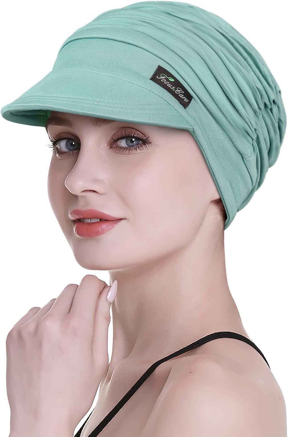 FocusCare Women’s Soft Chemo Scarves, Bamboo Fabric, Baseball Cap, Hair Loss Turban