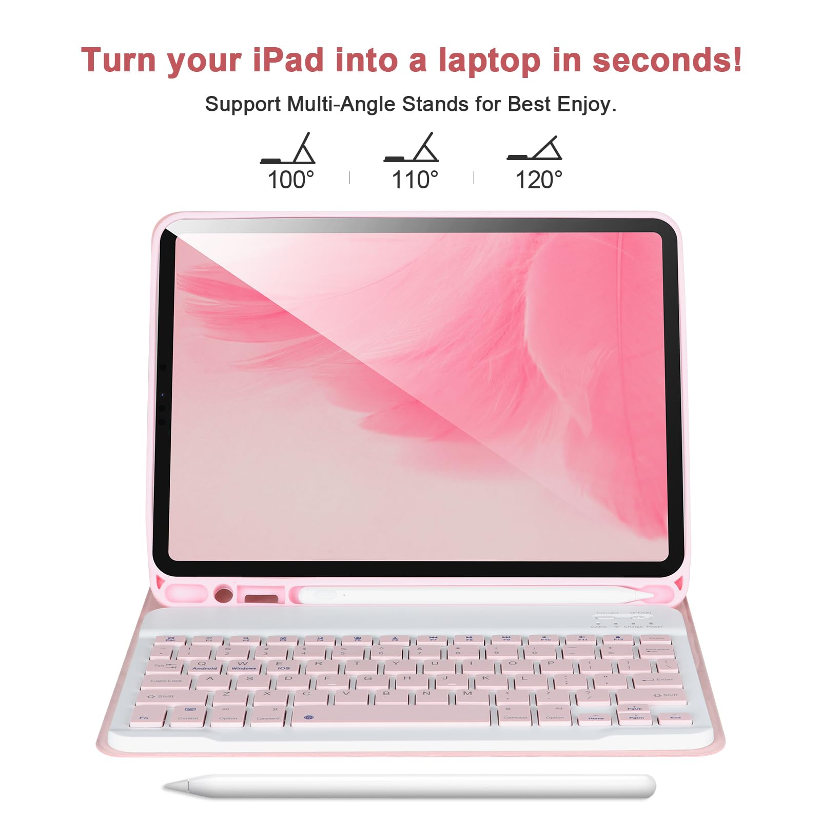 Keyboard Case for iPad Pro 11'' 4th/3rd/2nd/1st Gen,iPad Pro 11