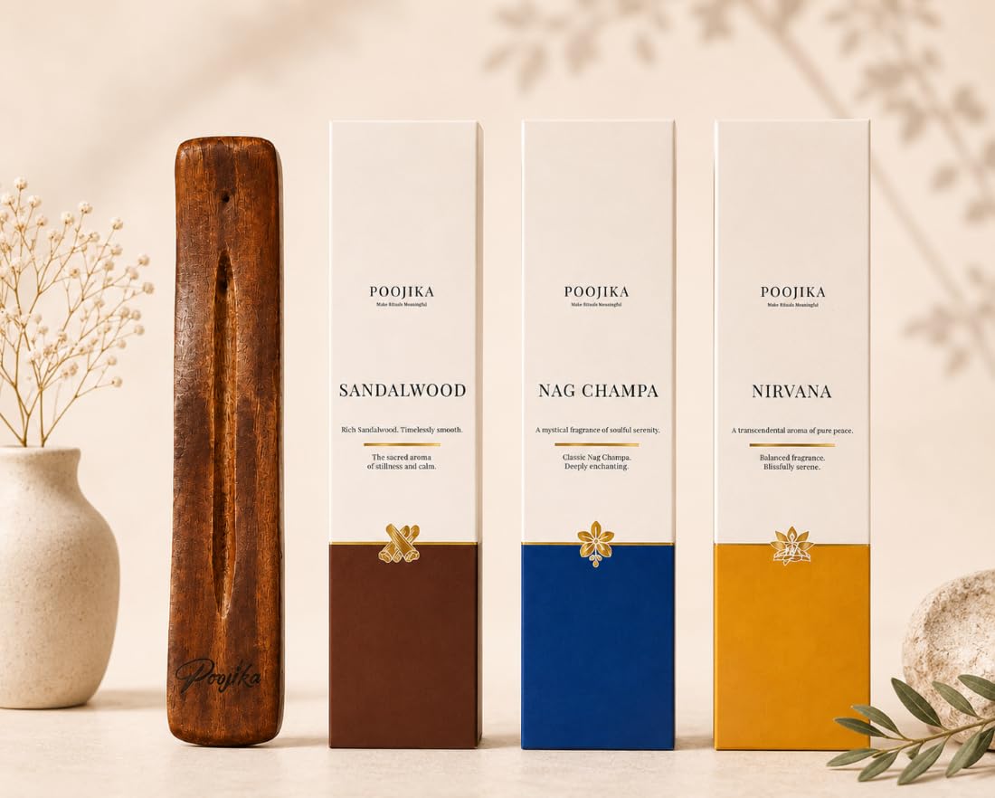 Sandalwood, Nag Champa & Nirvana Premium Incense Sticks, Natural Agarbatti | Charcol Free, Hand Made-image-2