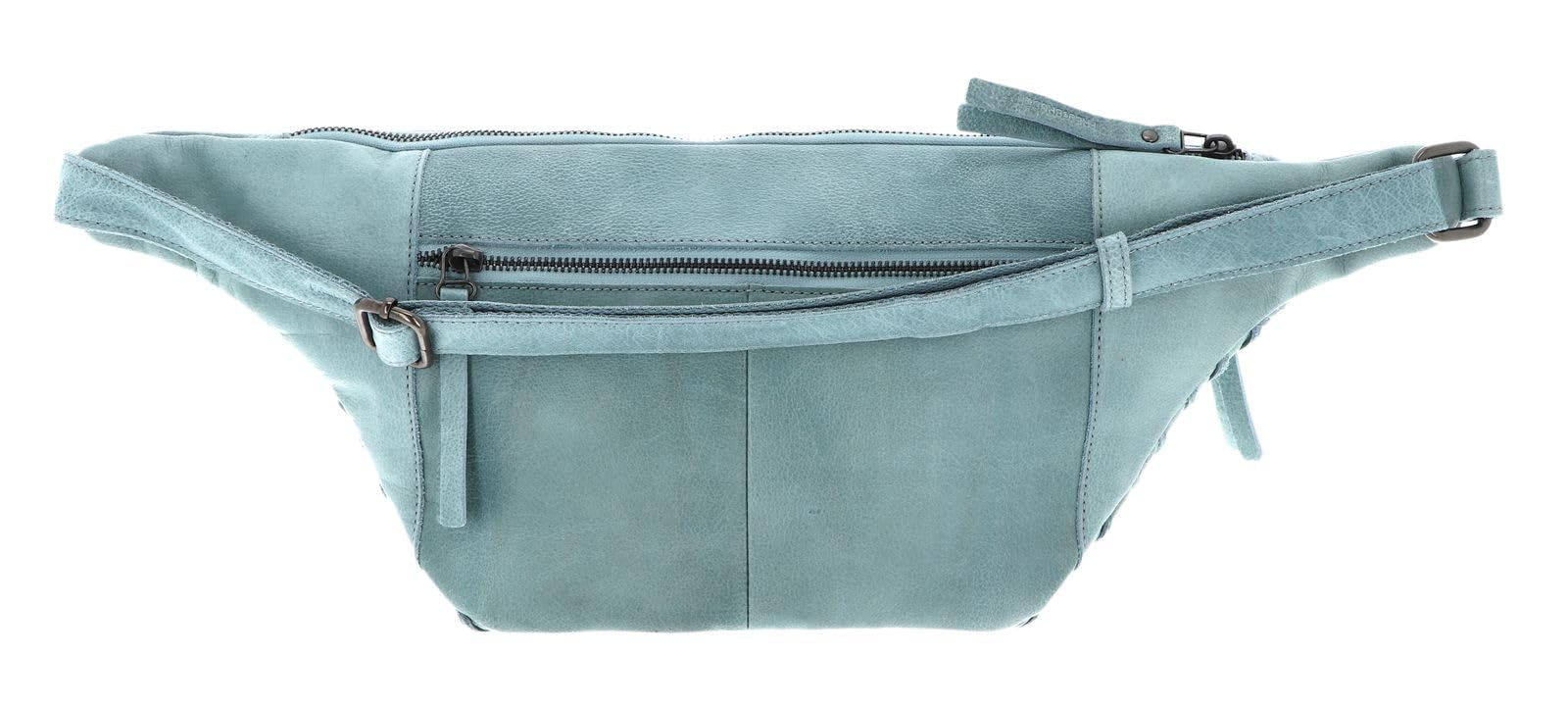 FREDsBRUDER Leder Gürteltasche Umhängetasche Riffel Hoza Beltbag Sky Blue hellblau