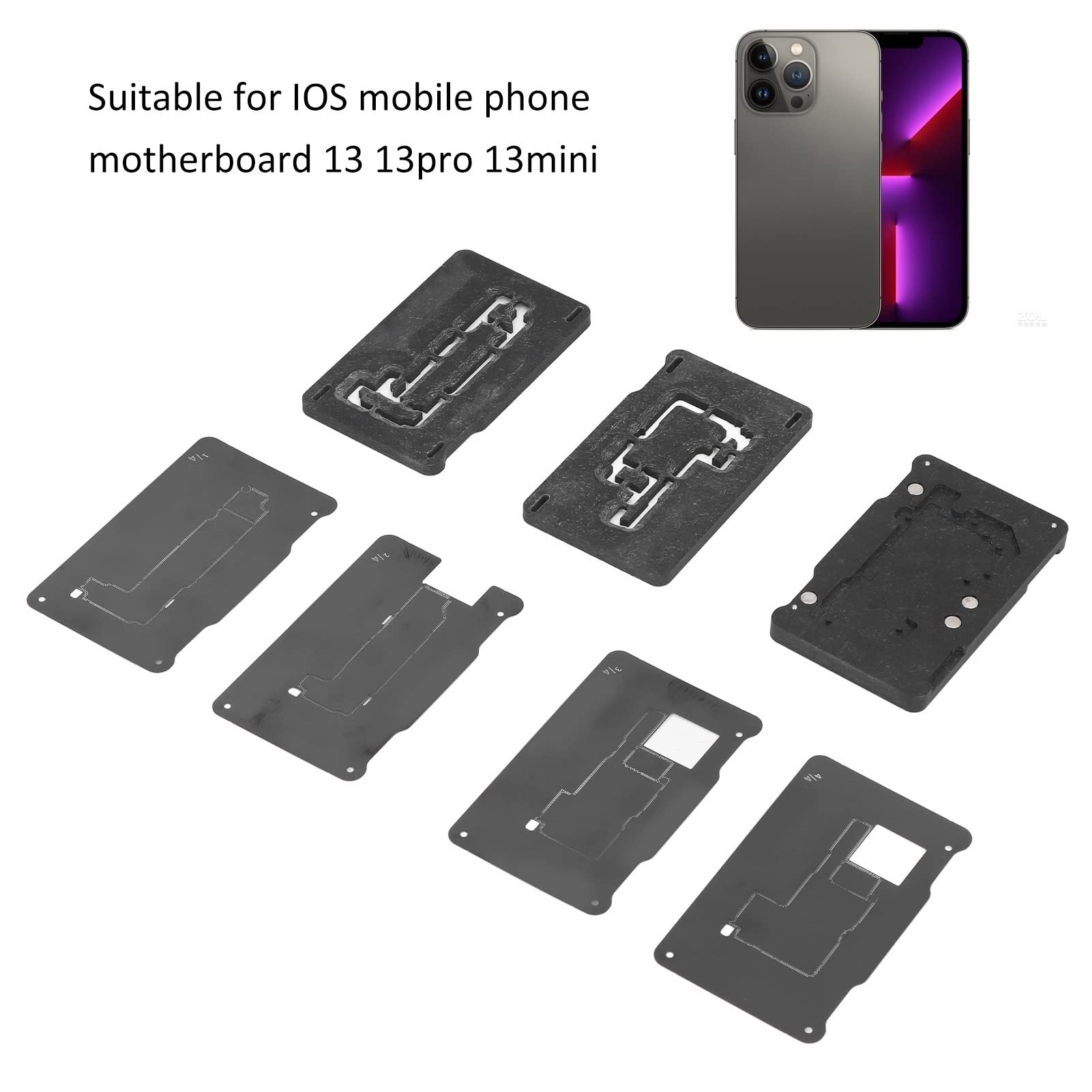 Tin Platforma do sadzenia Rama środkowa Reballing Tin Stół do sadzenia dla płyty głównej IOS 13 13pro 13mini