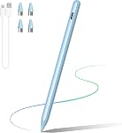 DRYMOKINI Stylus Pen for Android and i-OS, Stylists Pen for Touch Screens/i-Pad/Phones, Rechargeable Stylus Pencil for Apple/Android/Tablet, 16.5CM, Purple
